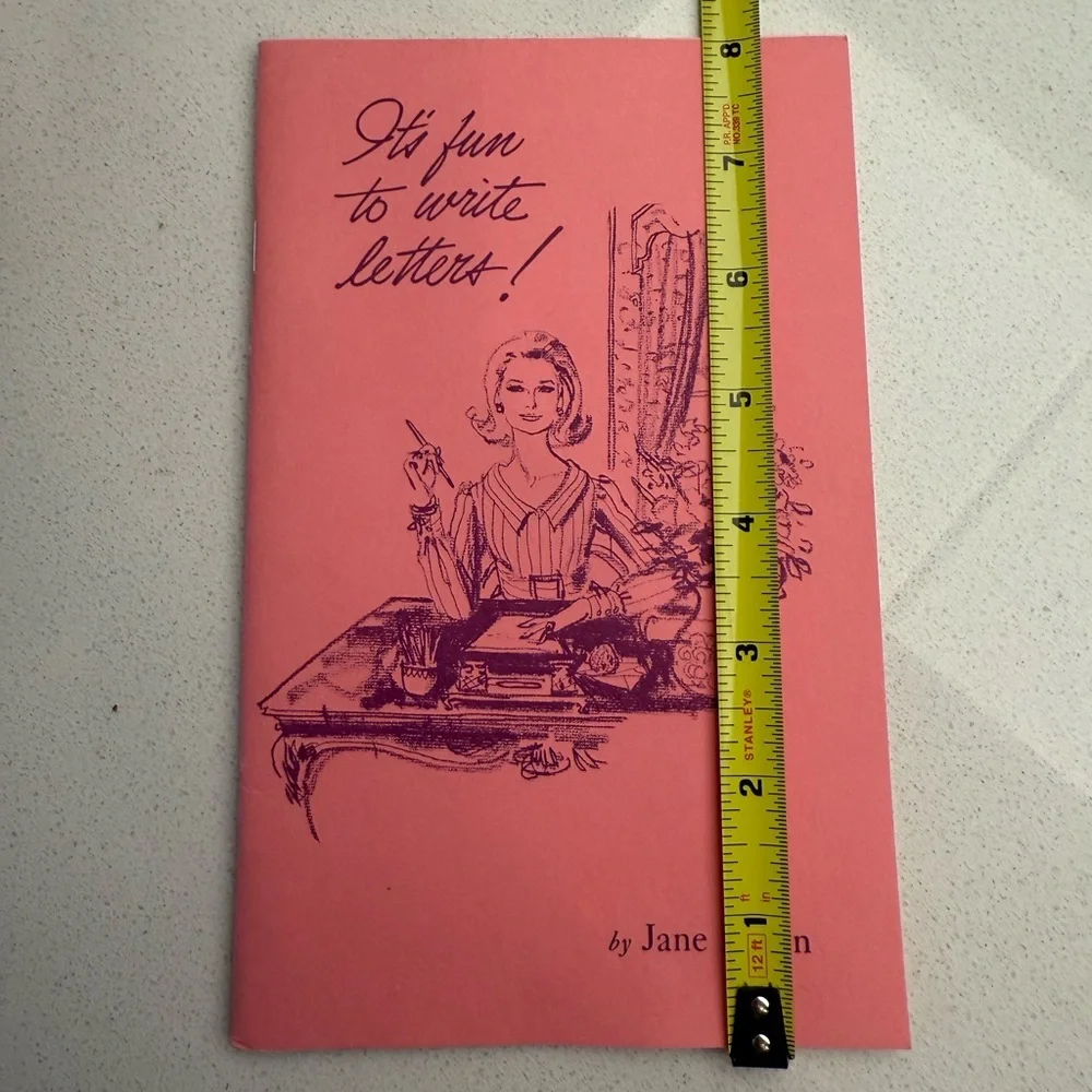 Vintage Collectible Booklet It's Fun to Write Letters Jane Eaton Pink 1973 - Picture 16 of 16